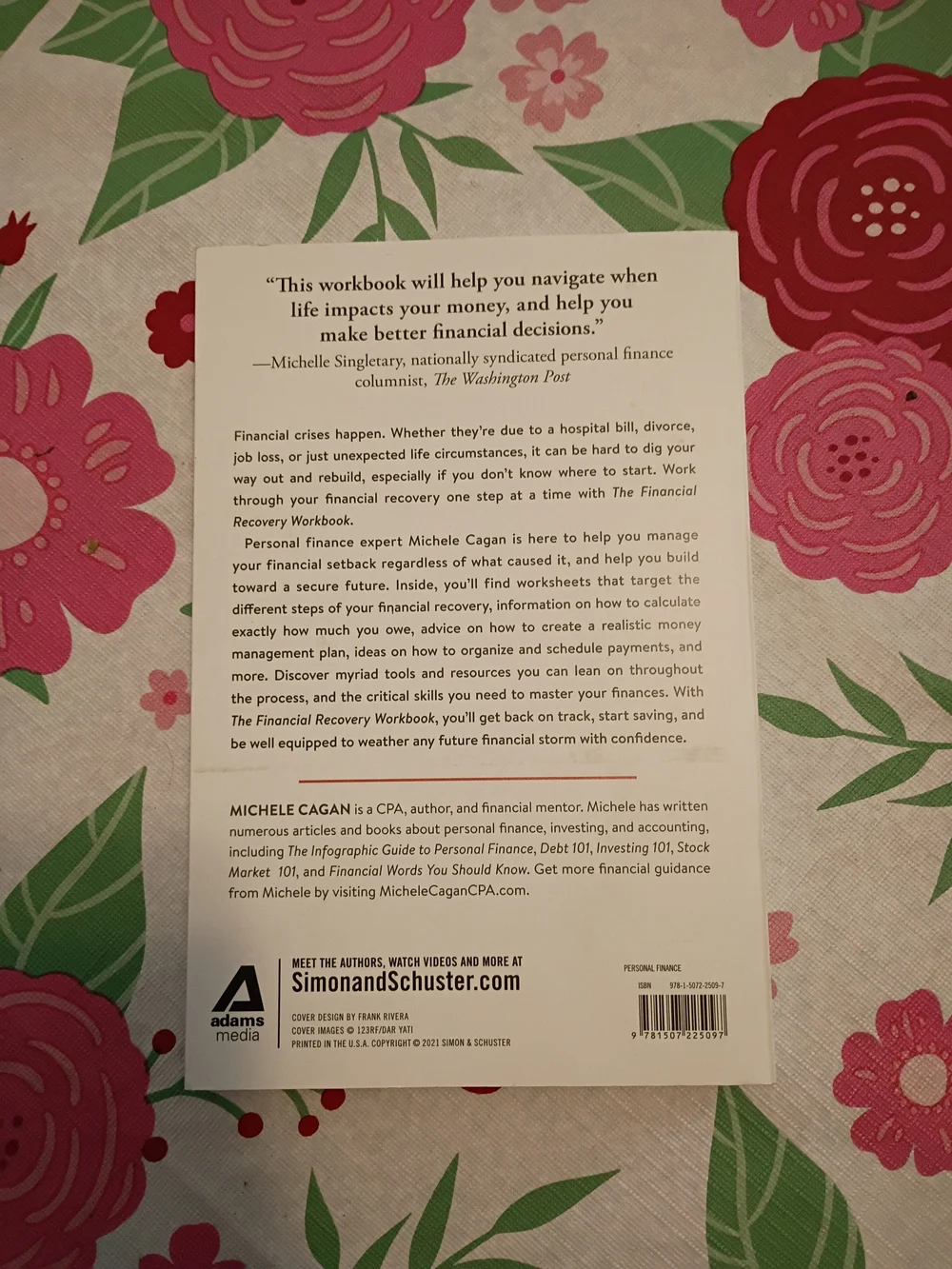 The Financial Recovery Workbook by Michele Cagan - White & Green Cover